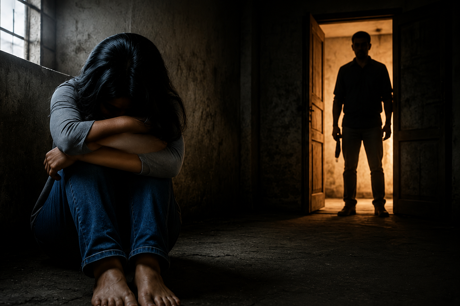 trafficking woman images