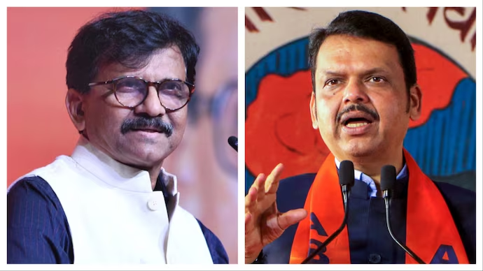sanjay raut devendra fadnavis Image
